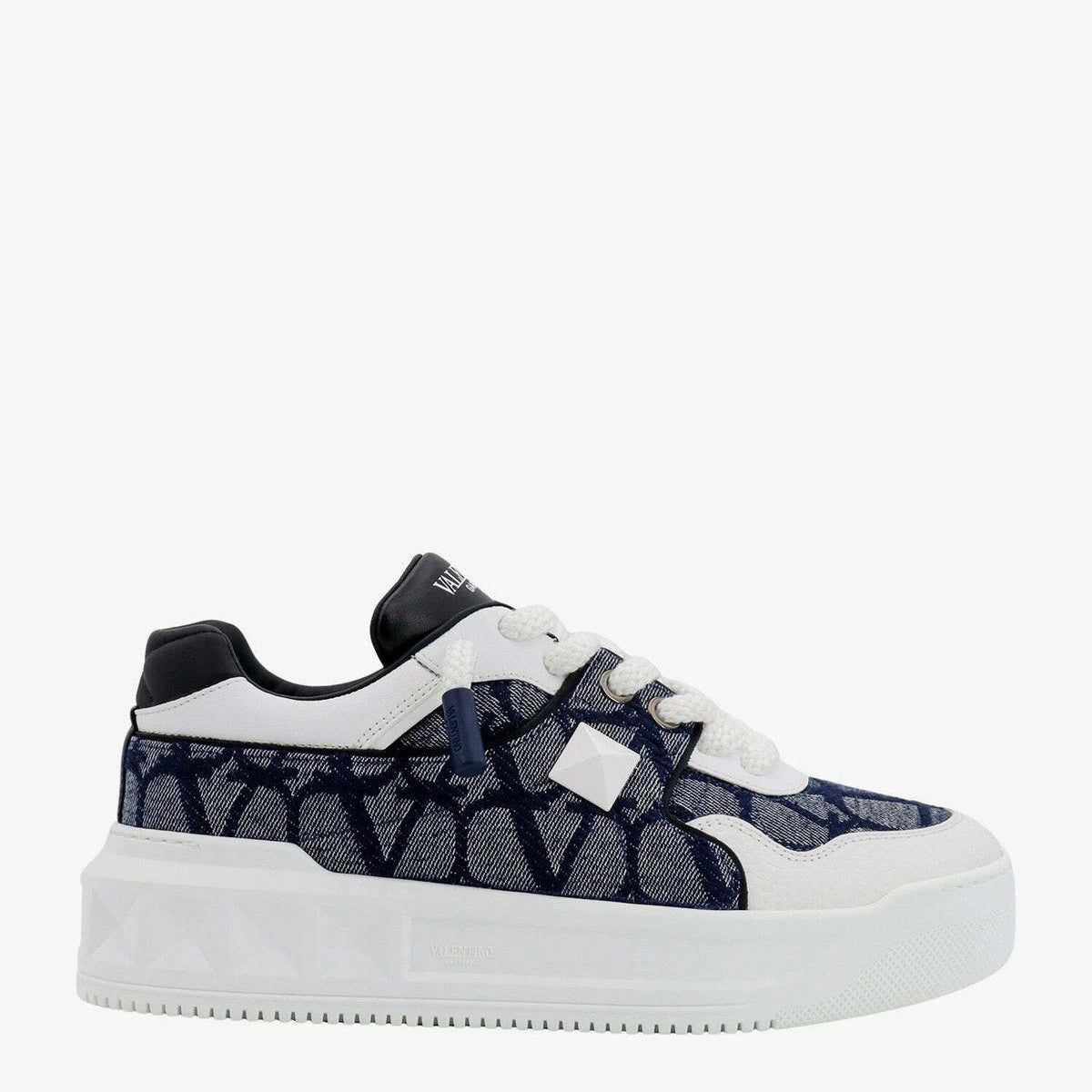 נעל של ולנטינו צבע כחול – Valentino LOW TOP SNEAKER IN NAPPA