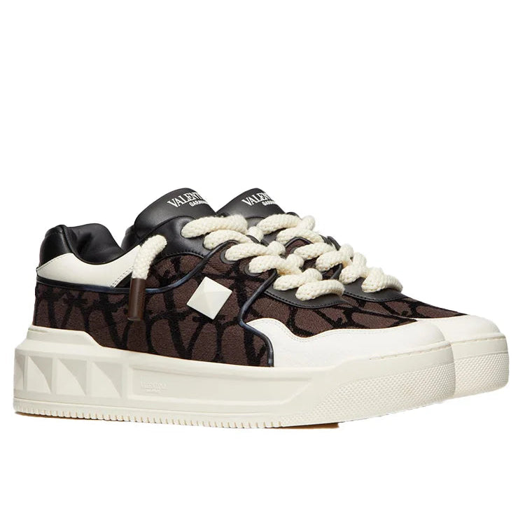 נעל של ולנטינו צבע חום – Valentino LOW TOP SNEAKER IN NAPPA