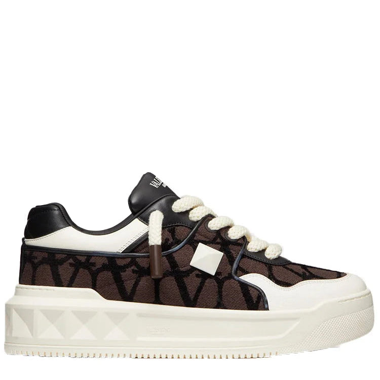 נעל של ולנטינו צבע חום – Valentino LOW TOP SNEAKER IN NAPPA
