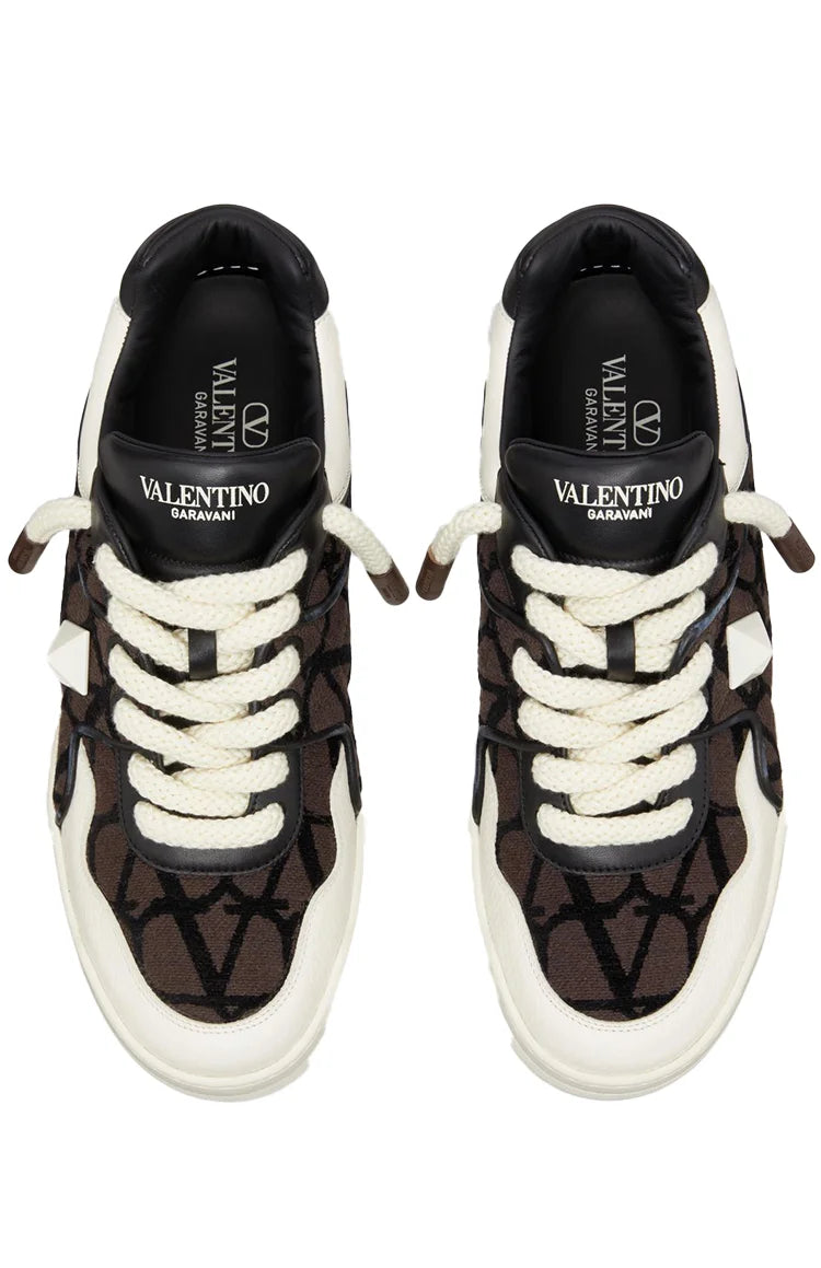 נעל של ולנטינו צבע חום – Valentino LOW TOP SNEAKER IN NAPPA