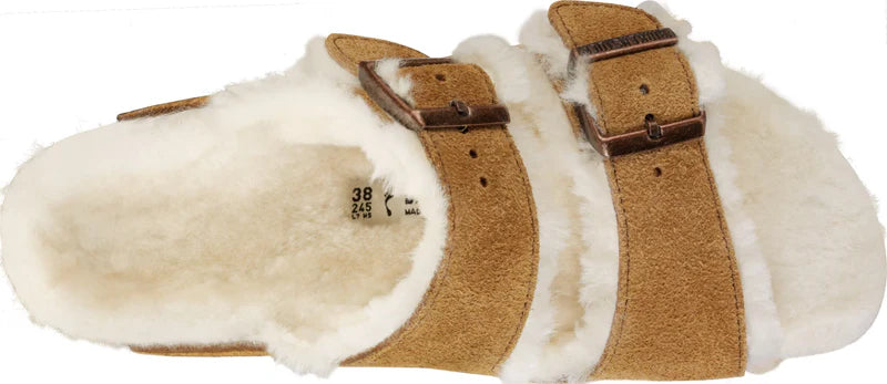 כפכפי בירקנשטוק | Birkenstock Arizona fur Brown