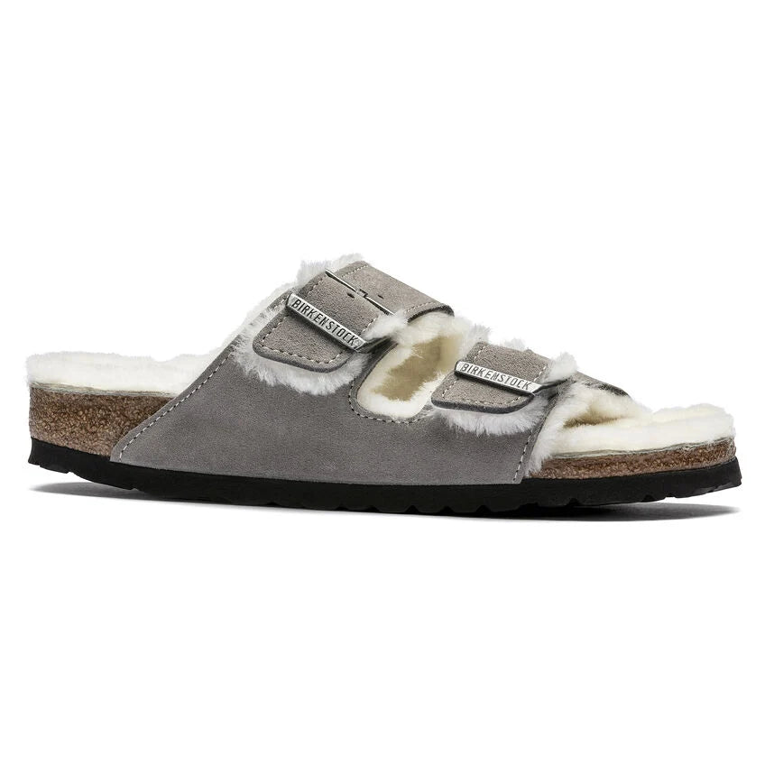 כפכפי בירקנשטוק | Birkenstock Arizona fur Grey