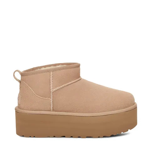 UGG Classic Ultra Mini Platform בצבע חול
