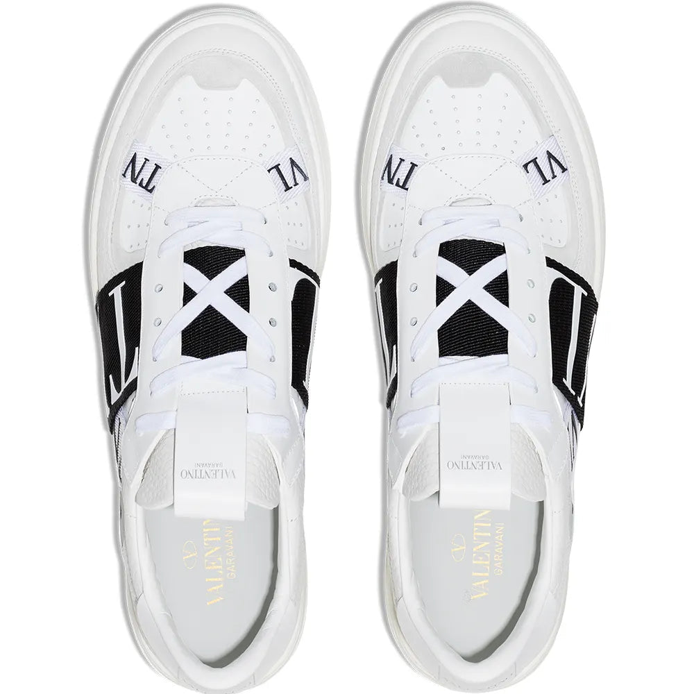 נעל של ולנטינו בצבע לבן שחור – Valentino CALFSKIN VL7N SNEAKER