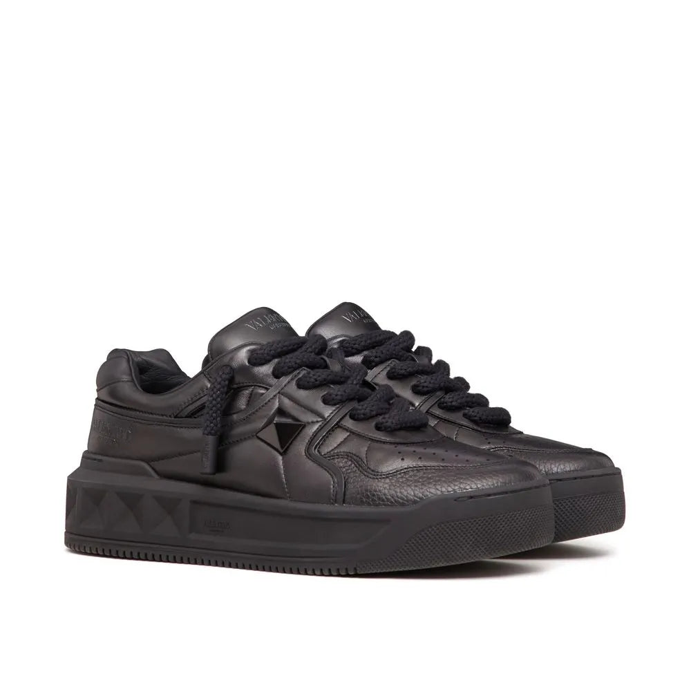 נעל של ולנטינו צבע שחור – Valentino LOW TOP SNEAKER IN NAPPA