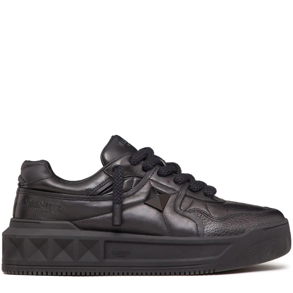 נעל של ולנטינו צבע שחור – Valentino LOW TOP SNEAKER IN NAPPA