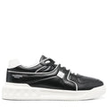 נעל של ולנטינו בצבע שחור ולבן – Valentino ONE STUD LOW TOP