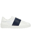 נעל של ולנטינו בצבע לבן וכחול - Valentino CALFSKIN OPEN SNEAKER