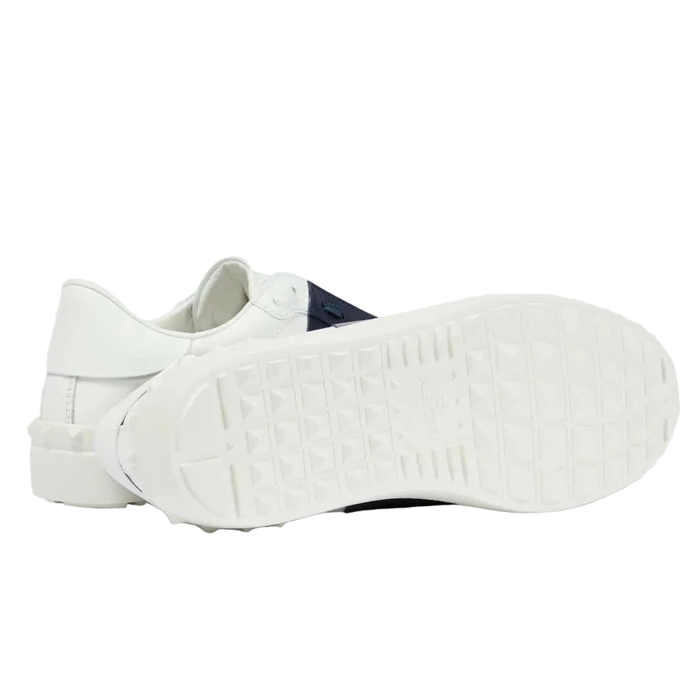 נעל של ולנטינו בצבע לבן וכחול - Valentino CALFSKIN OPEN SNEAKER