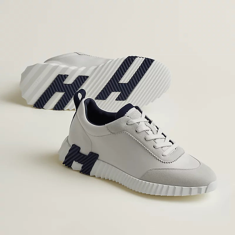 נעל הרמס בצבע לבן וכחול – Hermes Bouncing Sneaker