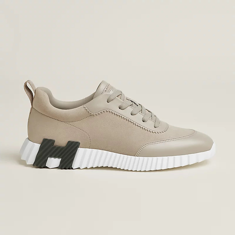 נעל הרמס בצבע בז' ושחור – Hermes Bouncing Sneaker