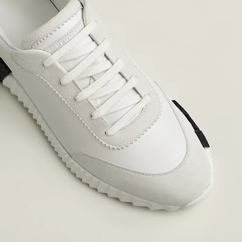נעל הרמס בצבע לבן ושחור – Hermes Bouncing Sneaker