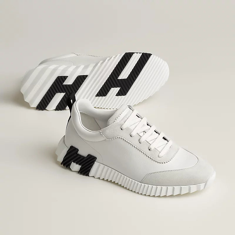 נעל הרמס בצבע לבן ושחור – Hermes Bouncing Sneaker