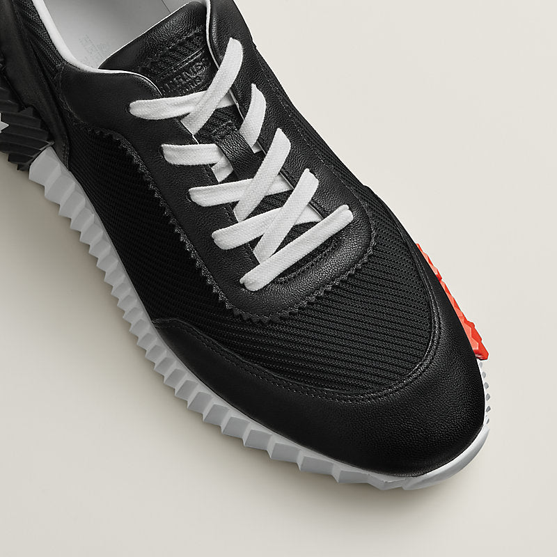 נעל הרמס בצבע שחור וכתום – Hermes Bouncing Sneaker