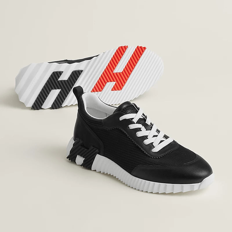נעל הרמס בצבע שחור וכתום – Hermes Bouncing Sneaker