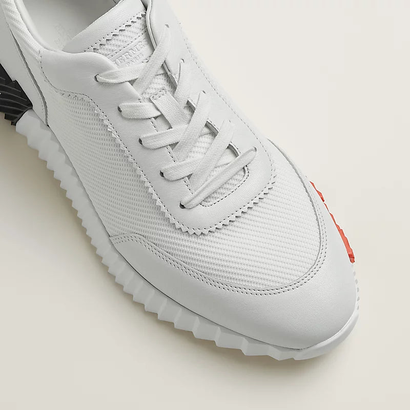 נעל הרמס בצבע לבן וכתום – Hermes Bouncing Sneaker