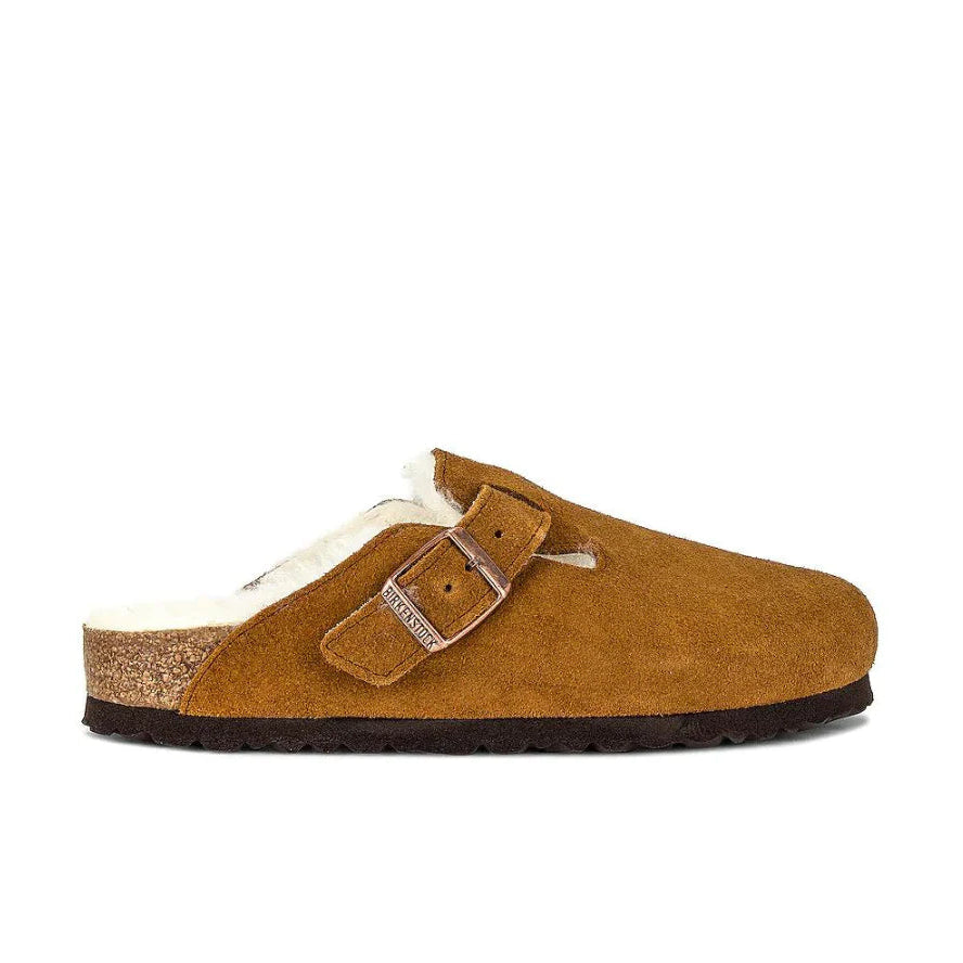 כפכפי בירקנשטוק | Birkenstock Boston Shearling Brown