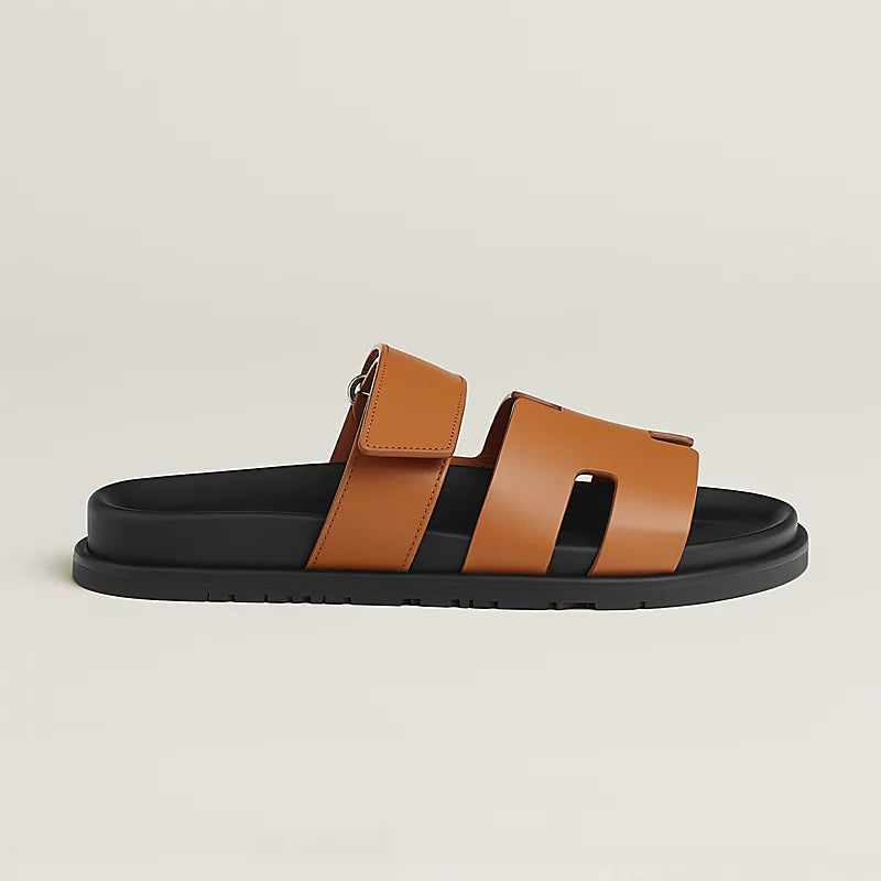 כפכף הרמס לגבר צבע חום – Hermes Chypre Sandal