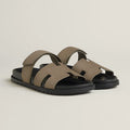 כפכף הרמס לגבר גווני חום אפור – Hermes Chypre Sandal