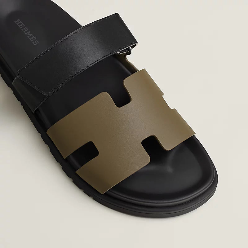כפכף הרמס לגבר צבע ירוק טונדרה  – Hermes Chypre Sandal