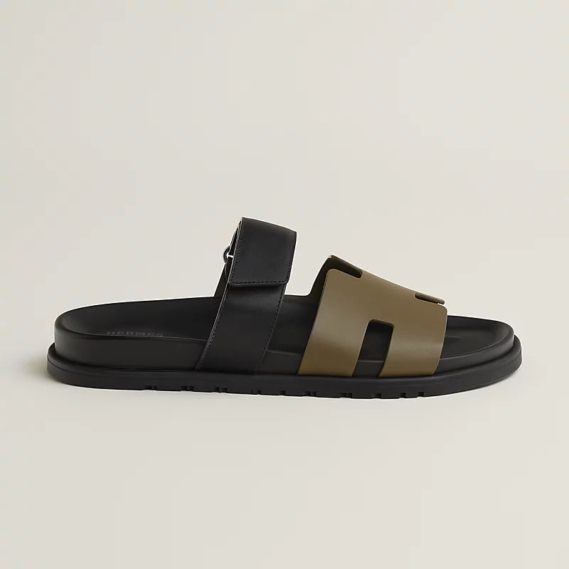 כפכף הרמס לגבר צבע ירוק טונדרה  – Hermes Chypre Sandal