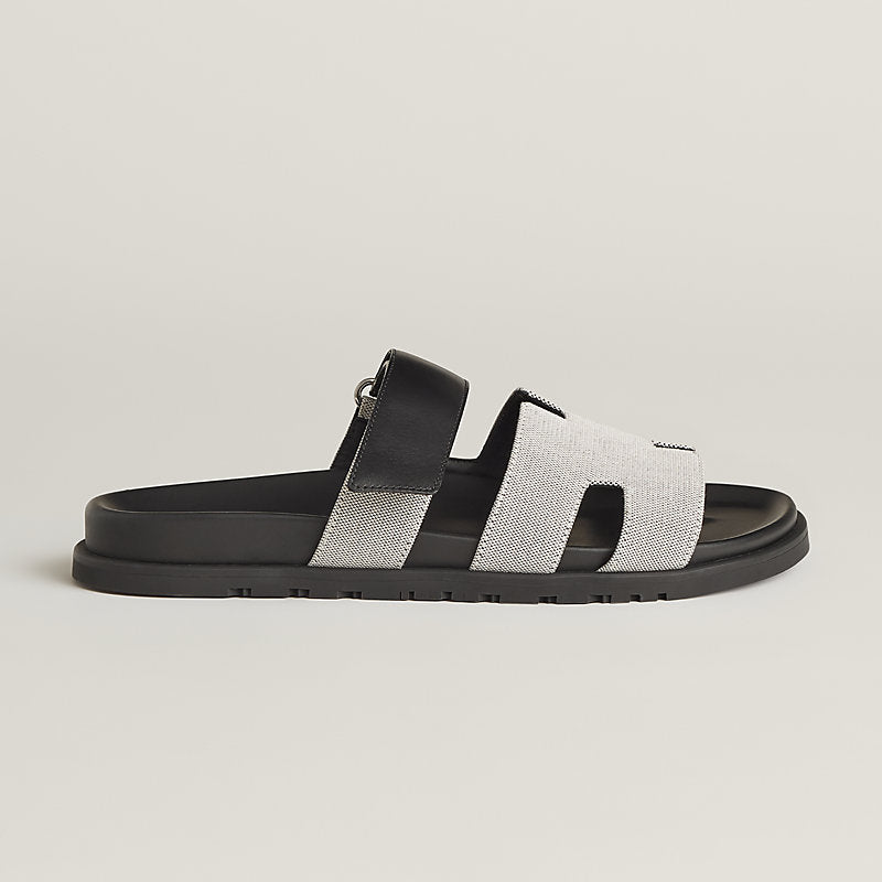 כפכף הרמס לגבר צבע שחור אפור – Hermes Chypre Sandal