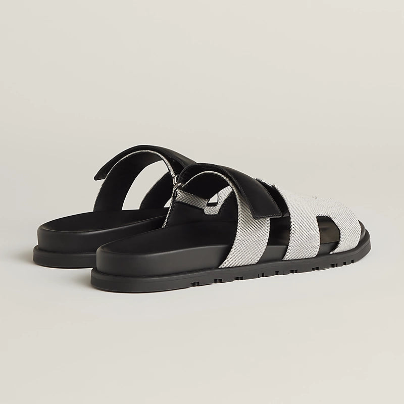 כפכף הרמס לגבר צבע שחור אפור – Hermes Chypre Sandal