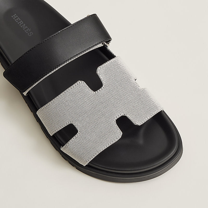 כפכף הרמס לגבר צבע שחור אפור – Hermes Chypre Sandal