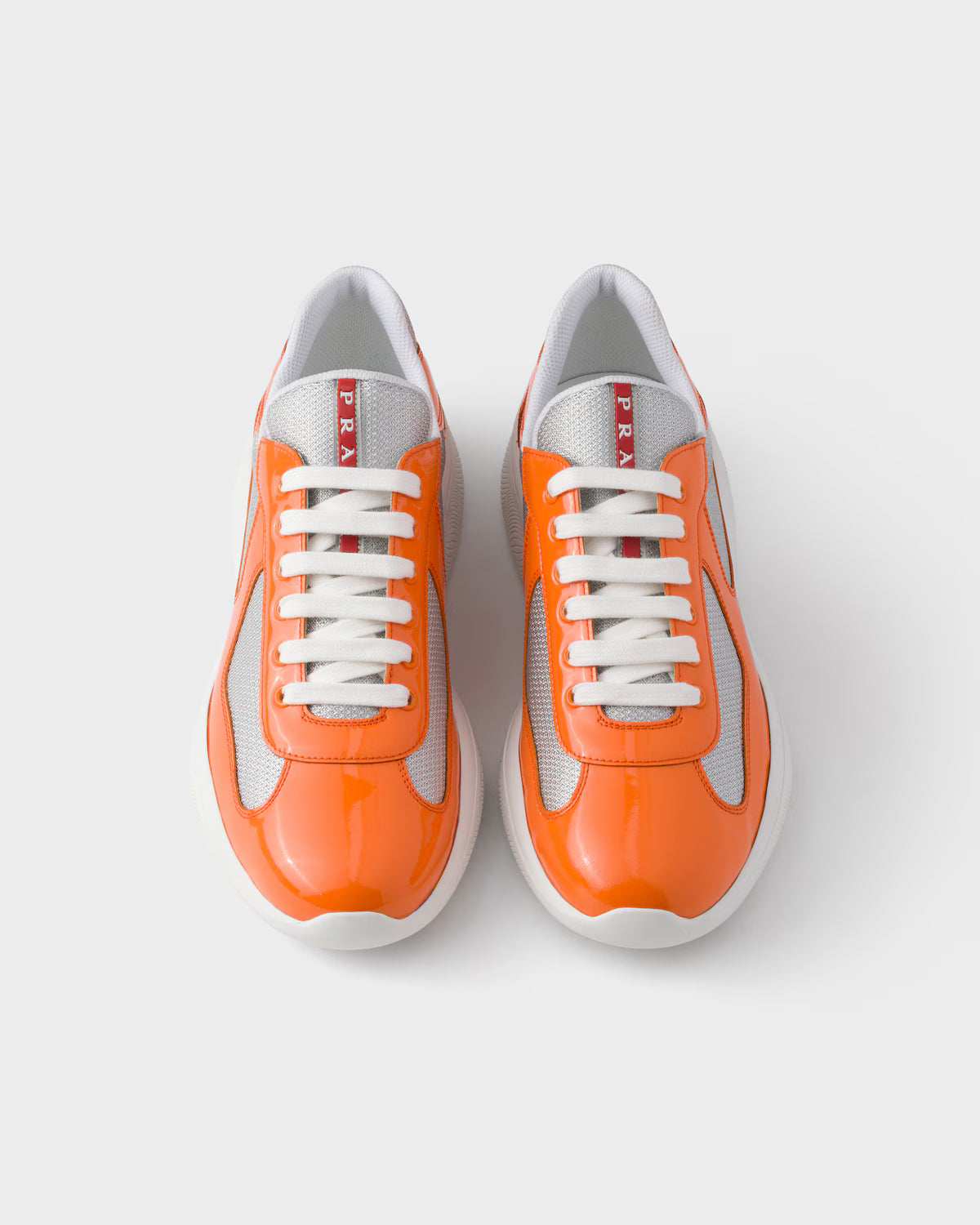 Prada America's Cup Patent Papaya Silver