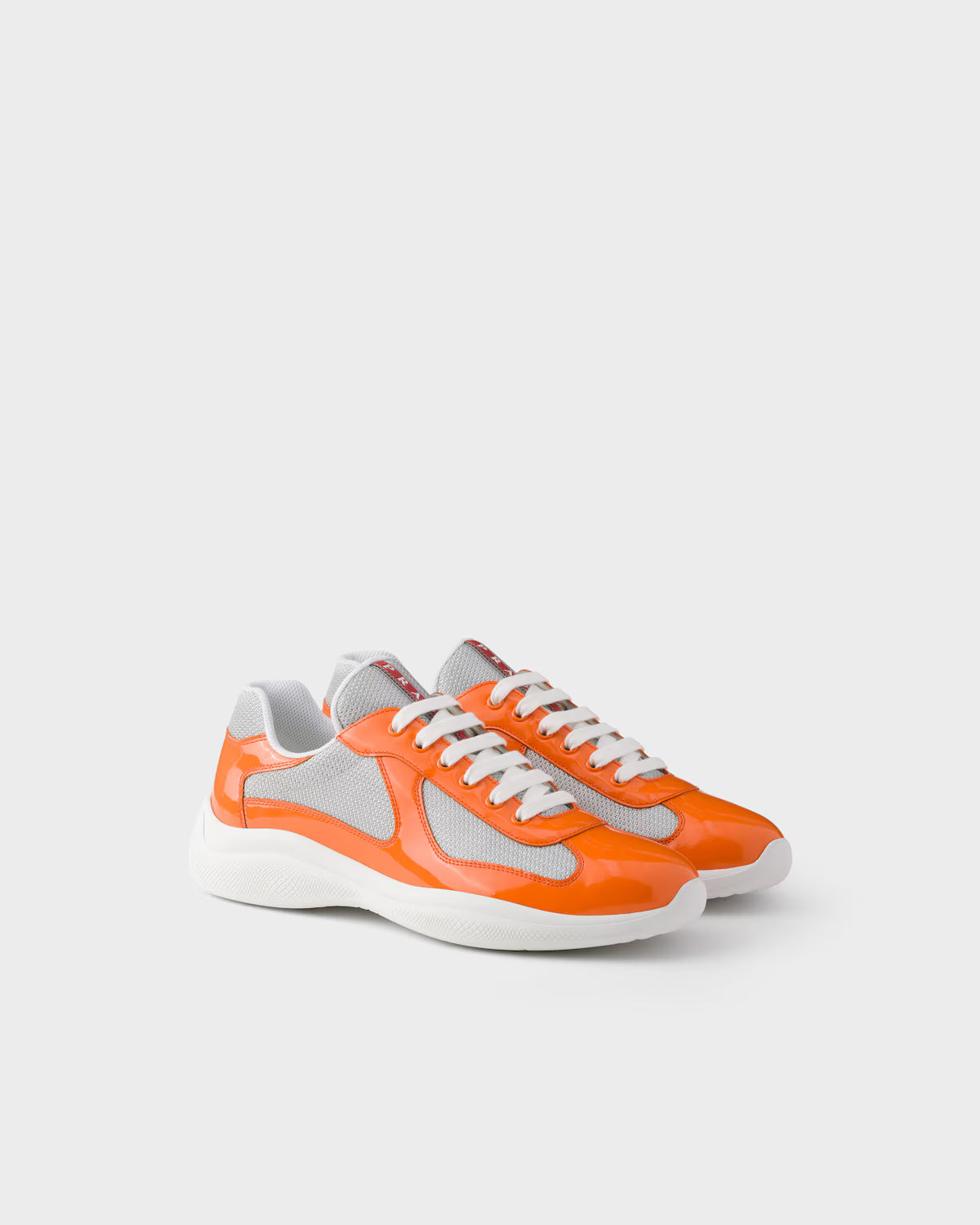 Prada America's Cup Patent Papaya Silver
