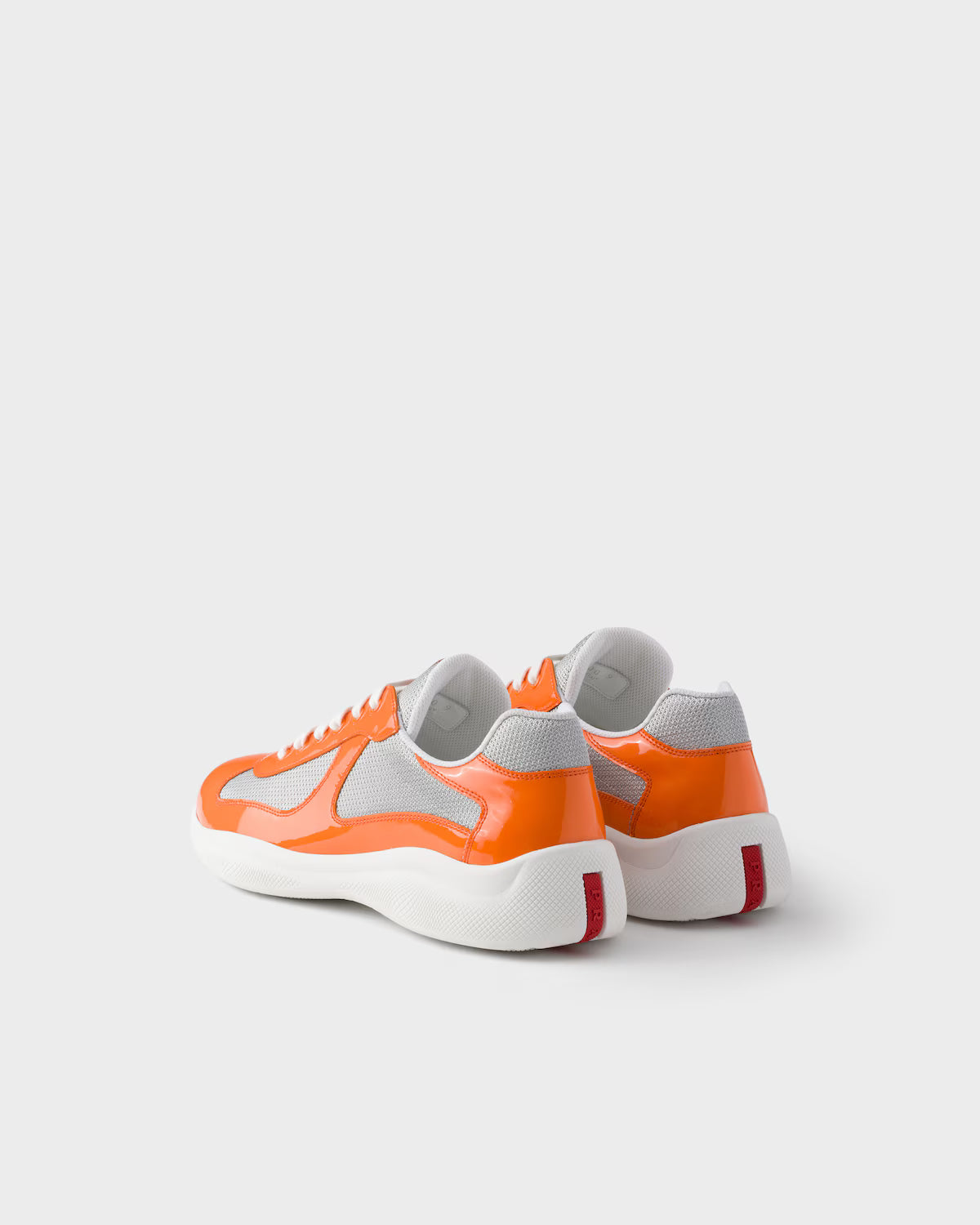 Prada America's Cup Patent Papaya Silver