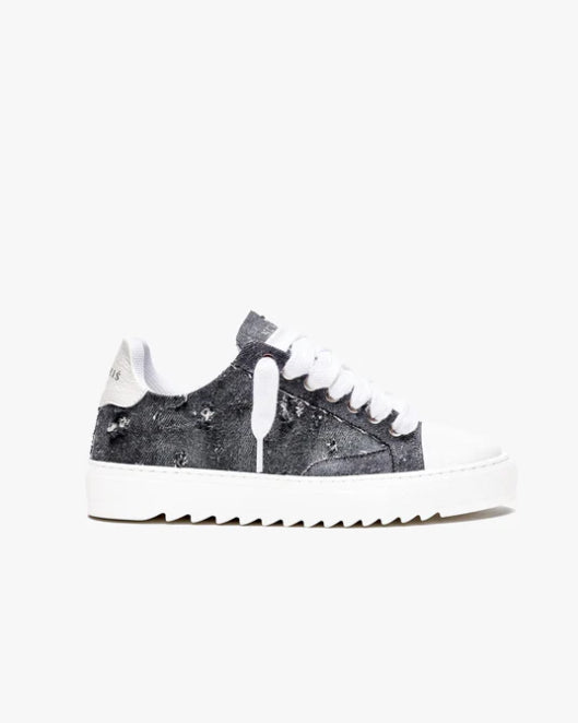 NUMERIŚ ATELIER - THRASHED DENIM נעלי סניקרס נומריס טראש דנים