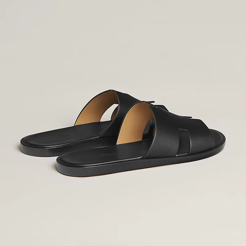 כפכף הרמס לגבר בצבע שחור - Hermes Izmir sandal