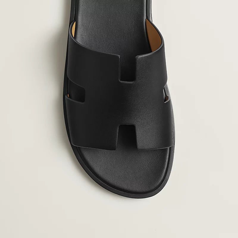 כפכף הרמס לגבר בצבע שחור - Hermes Izmir sandal
