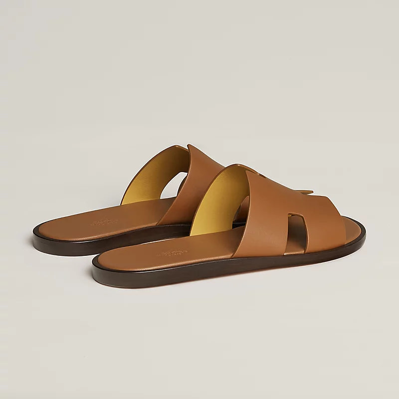 כפכף הרמס לגבר בצבע חום - Hermes Izmir sandal