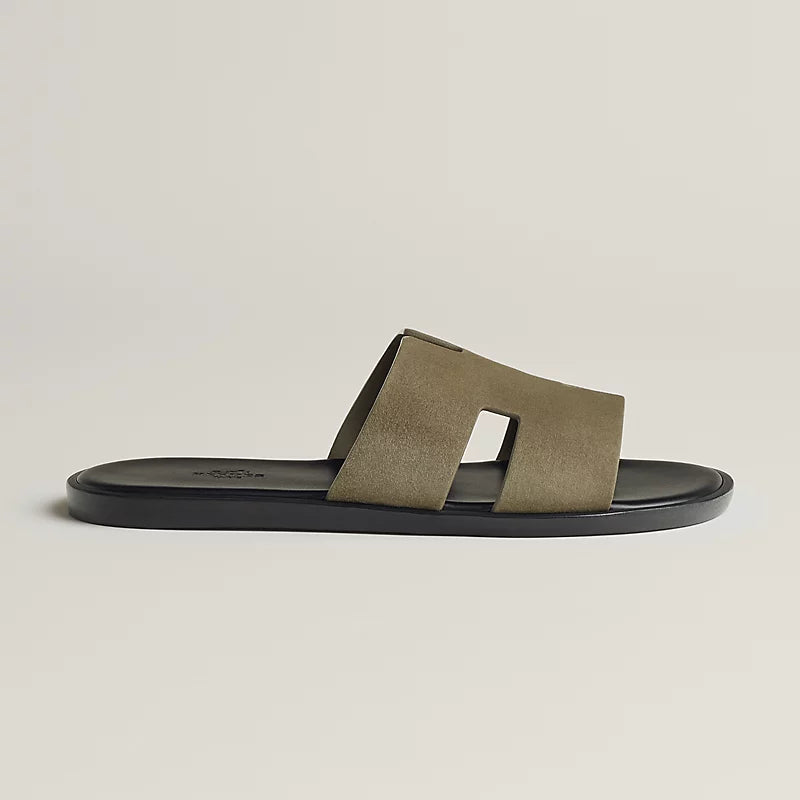 כפכף הרמס לגבר בצבע ירוק טונדרה - Hermes Izmir sandal