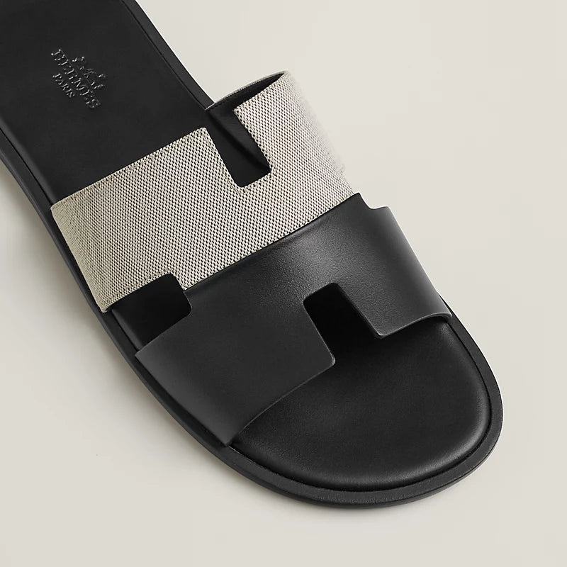 כפכף הרמס לגבר צבע שחור אפור – Hermes Izmir sandal