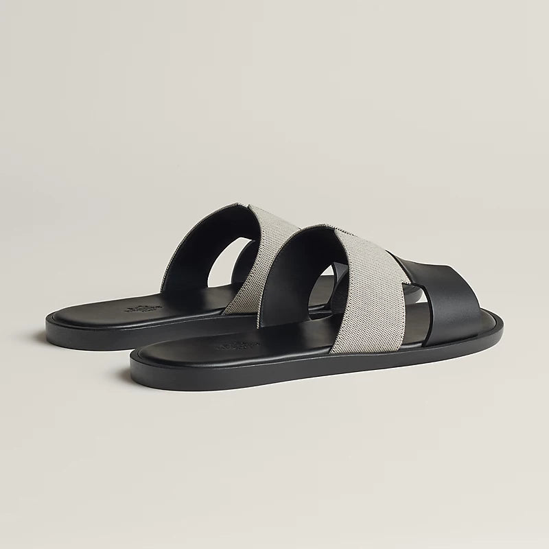 כפכף הרמס לגבר צבע שחור אפור – Hermes Izmir sandal
