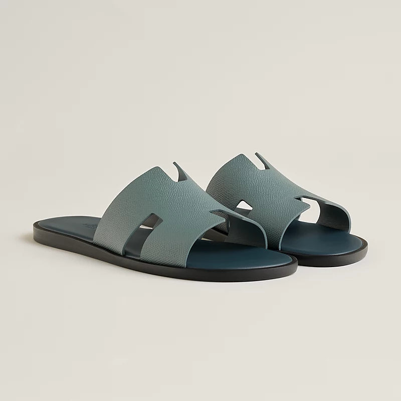 כפכף הרמס לגבר בצבע כחול רעם / כחול שמיים - Hermes Izmir sandal
