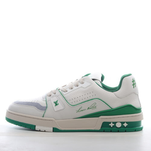 LOUIS VUITTON Trainer White Green