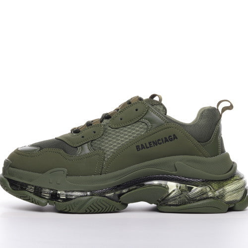 Balenciaga Triple S Clear Sole Dark Green