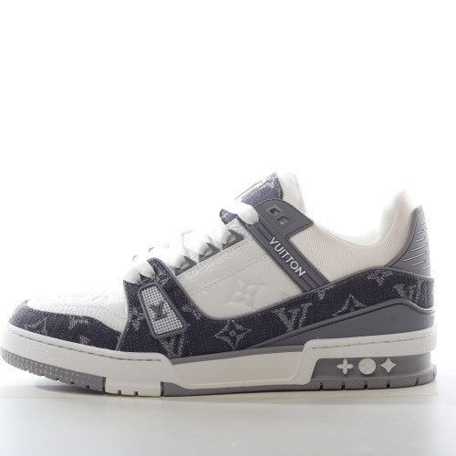 Louis Vuitton Trainer Monogram Denim Grey White