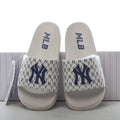MLB Slide Chunky Dia Monogram New York Yankess White