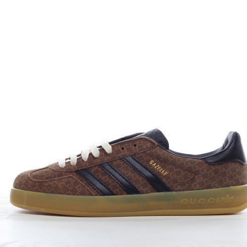 Gucci x adidas Gazelle Motif Brown Suede
