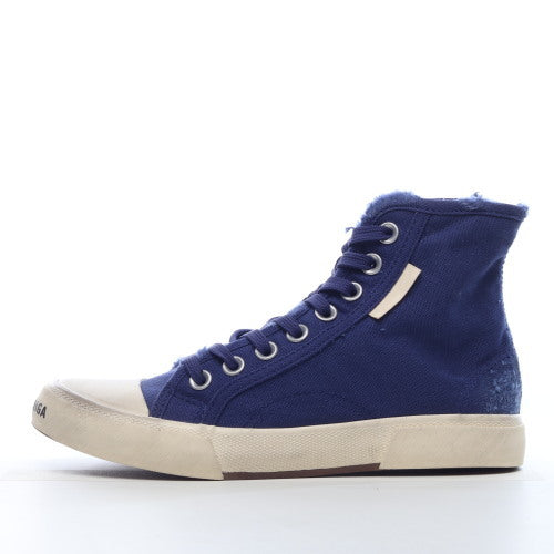Balenciaga Paris High Destroyed Indigo