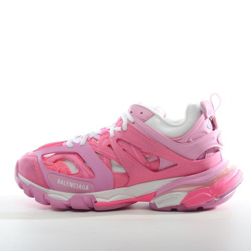 Balenciaga Track Pink Mesh and Suede Like Fabric