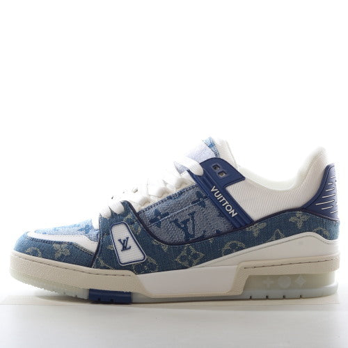 Louis Vuitton Trainer Monogram Denim White Blue