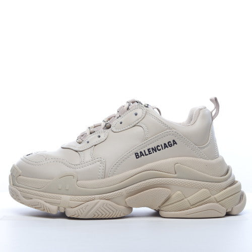 Balenciaga Triple S Beige Faux Leather