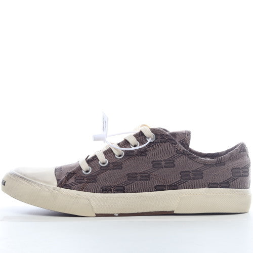 Balenciaga Paris Low Top BB Monogram Dark Beige Brown