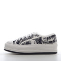 Walk'n'Dior Low Embroidered Canvas White